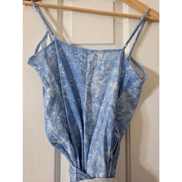 Reformation Court Linen Wrap Dress Sz XS NWOT - Picture 6 of 13